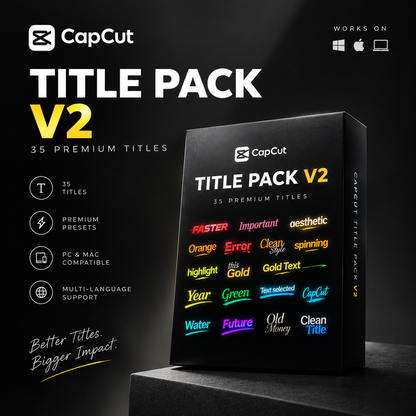 Capcut Premium Title Pack